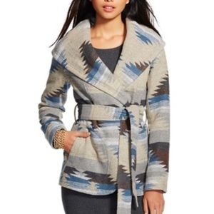 Aztec Blue and Grey Coat