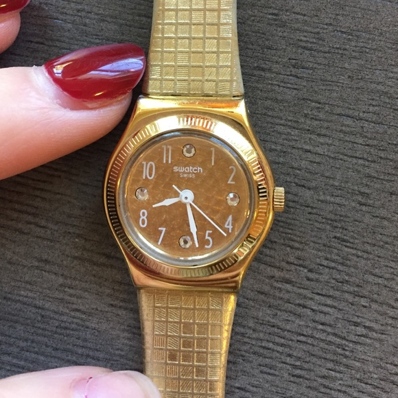 Swatch gold wrap watch vguc - Picture 1 of 4