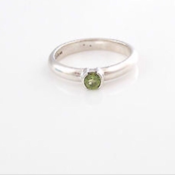 Tiffany's peridot silver ring