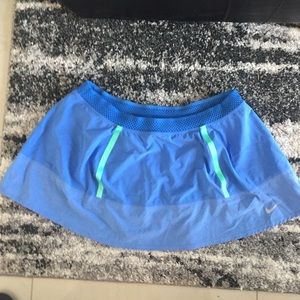 Nike Tennis Skirt - Blue Ladies Large