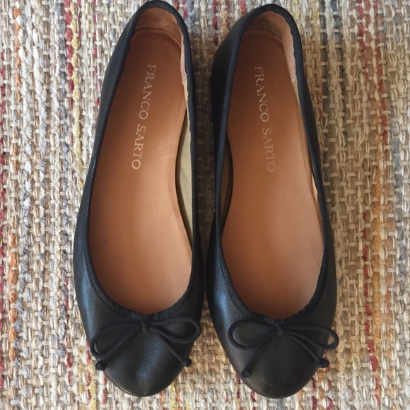 Franco Sarto Black Flats