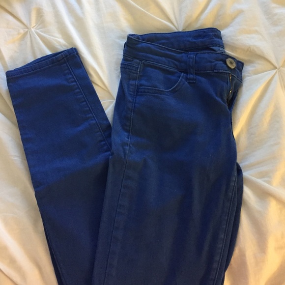 American Eagle cobalt blue jeggings