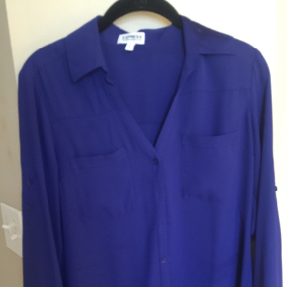 Express Portofino Blue Work shirt