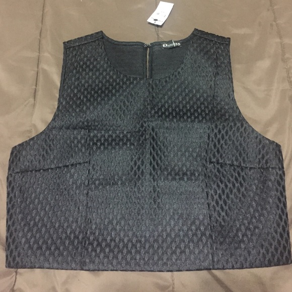 Express Black Crop Top