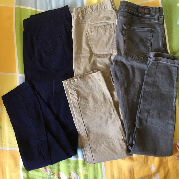 3 pairs of pants