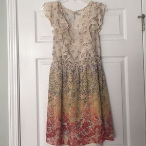 Flower print dress.