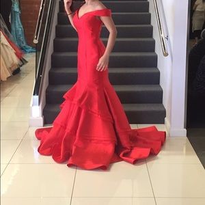 Red Jovani gown
