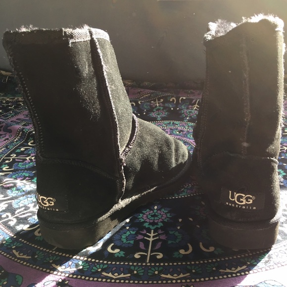 Ugg black short boots size 5