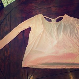 All yoga backless long sleeve top