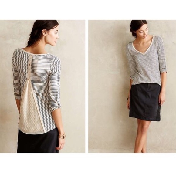 Anthropologie Tops - Anthropologie Meadow Rue Cassia Scoopneck