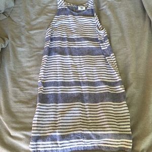 Old Navy Denim Stripe Shift Dress