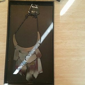 Black necklace and earrings set