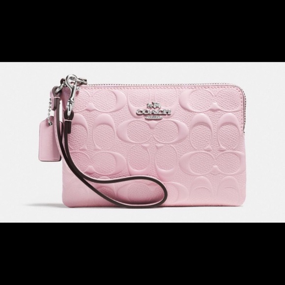 🌹Sold🌹Coach Pink / Blue Wristlets(Sold Out) - Picture 5 of 5