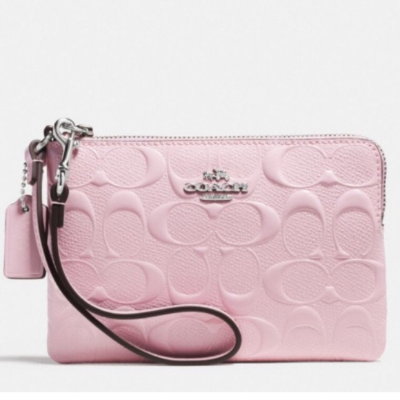 🌹Sold🌹Coach Pink / Blue Wristlets(Sold Out) - Picture 2 of 5