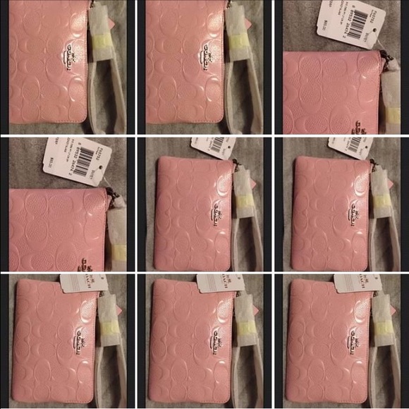 🌹Sold🌹Coach Pink / Blue Wristlets(Sold Out) - Picture 3 of 5