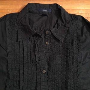 Gap Ruffled Button Down