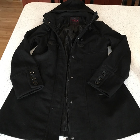 Yoki peacoat - black