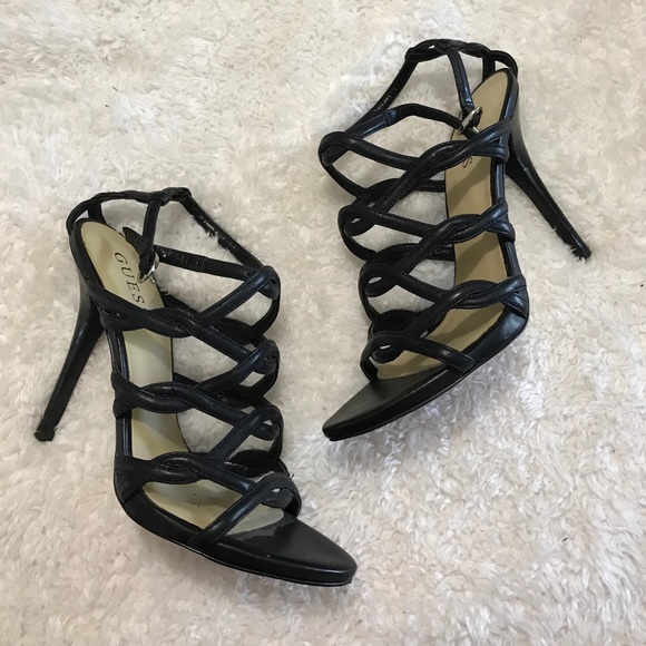Guess Shoes - BUNDLE TRADED Black strappy GUESS high heels