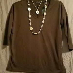 Black, Attention, 3/4 sleeve