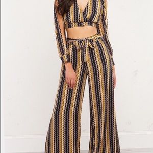 Bell bottom 2 piece outfit