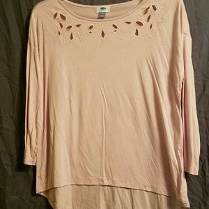 Pink old navy 3/4 sleeve