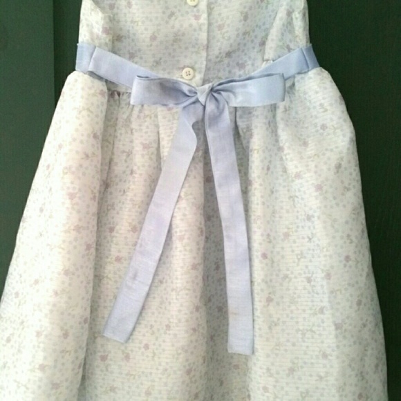 Beautiful Blue and Lavendar Floral Print Dress - Picture 2 of 3