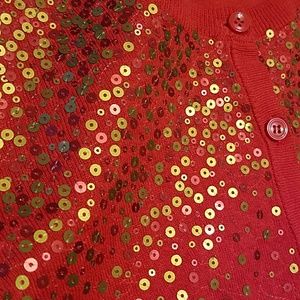 Jones NY Sport Sequin Cardigan