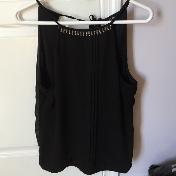 Beautiful casual or dressy black tank top