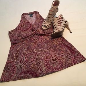 INC Sequined Trapeze Top