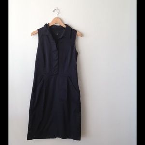 Ann Taylor Sleeveless Black Work Dress