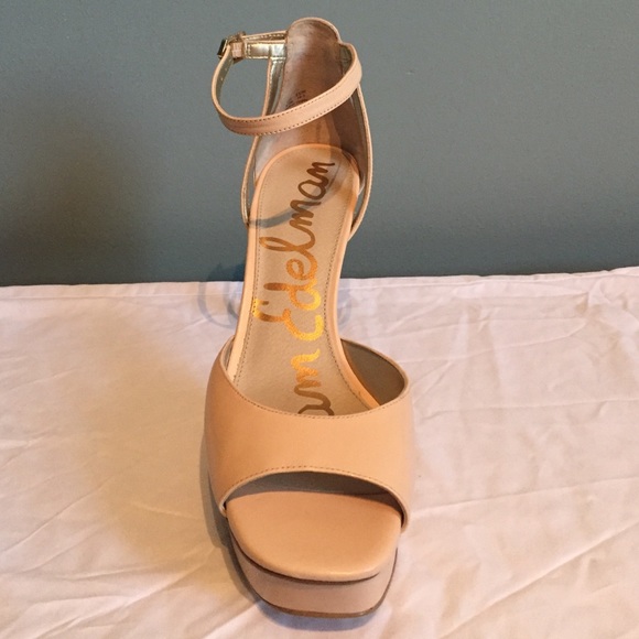 🎈NIB Sam Edelman nude leather heels🎈 - Picture 2 of 2