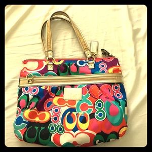 Multi-Color Coach Purse