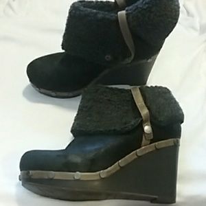 OTBT Suede Wedge Boots *NWOT*