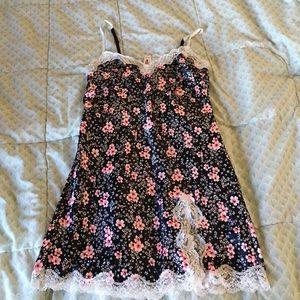 Victoria's Secret floral silky slip dress