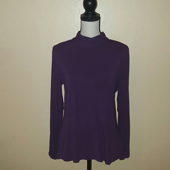 Long sleeve purple top size L