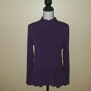 Long sleeve purple top size L