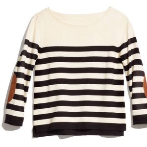 H&M Stripped Black and White Top