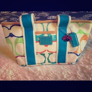 COACH Signature Scribble Tote Multicolor