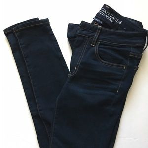 Dark Wash AE Skinny Jeans