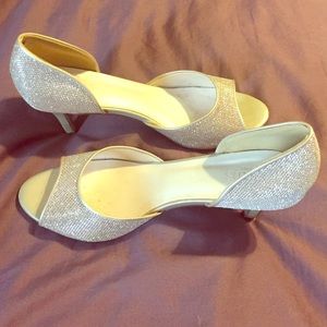 David's Bridal open toe heel