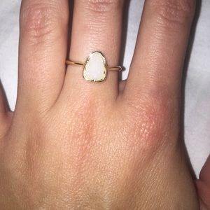 Kendra Scott White druzy ring