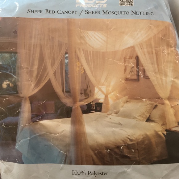 Black Mesh Bed Canopy