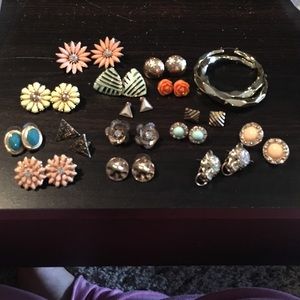 Mix match studded earrings!