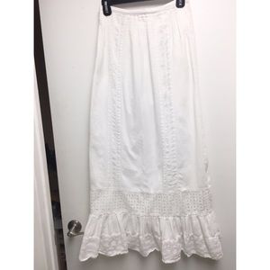 Bcbgeneration white maxi skirt size 0