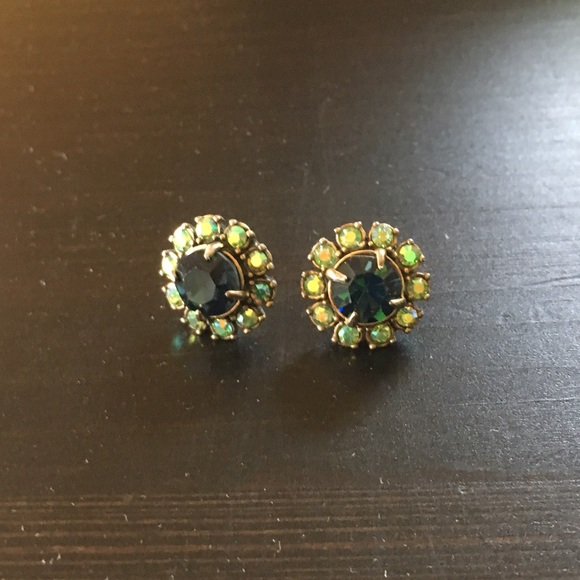 J. Crew Jewelry - J Crew Blue and Green Earrings