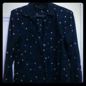 Marc by Marc Jacobs Navy Pink Printed Shirt Medium