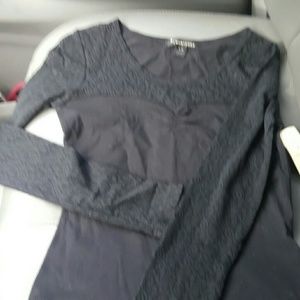 Black lace upoer area lower black cotton Bodysuit