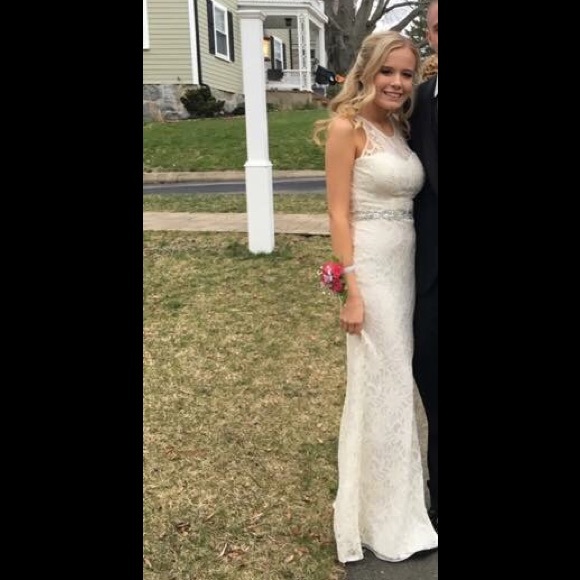 white prom dress!