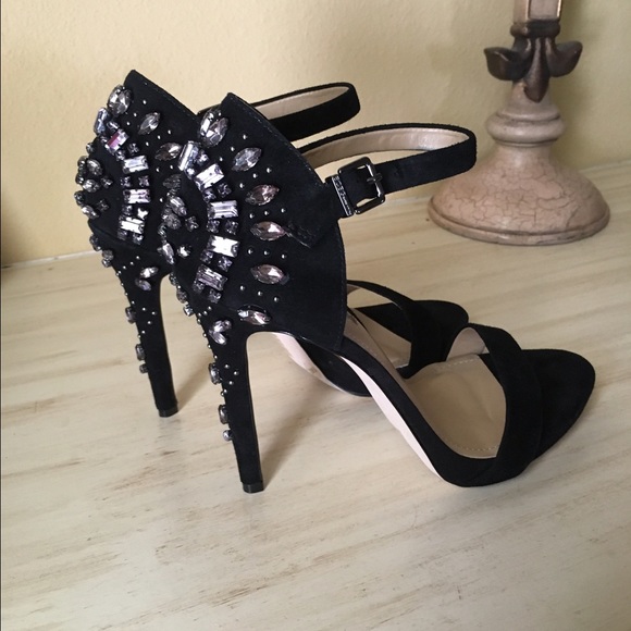 BCBGeneration Suede Studded Heels sz 6.5