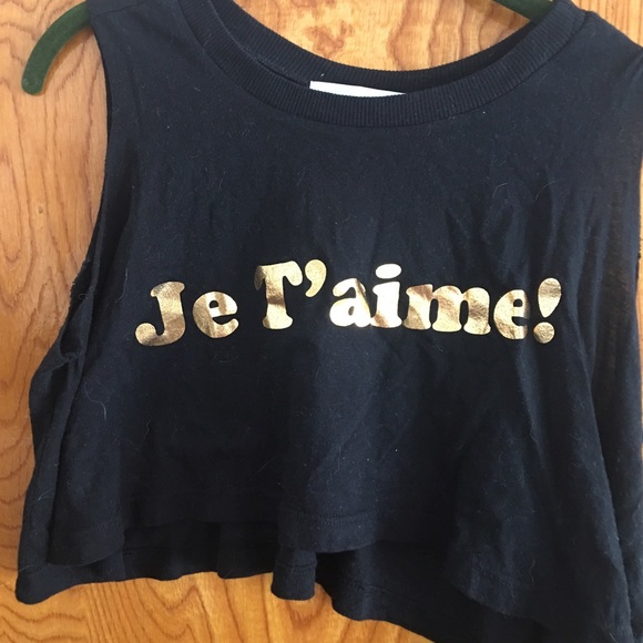 Wildfox crop Je' taime